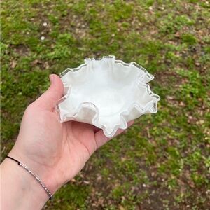 Fenton Silver Crest candy dish